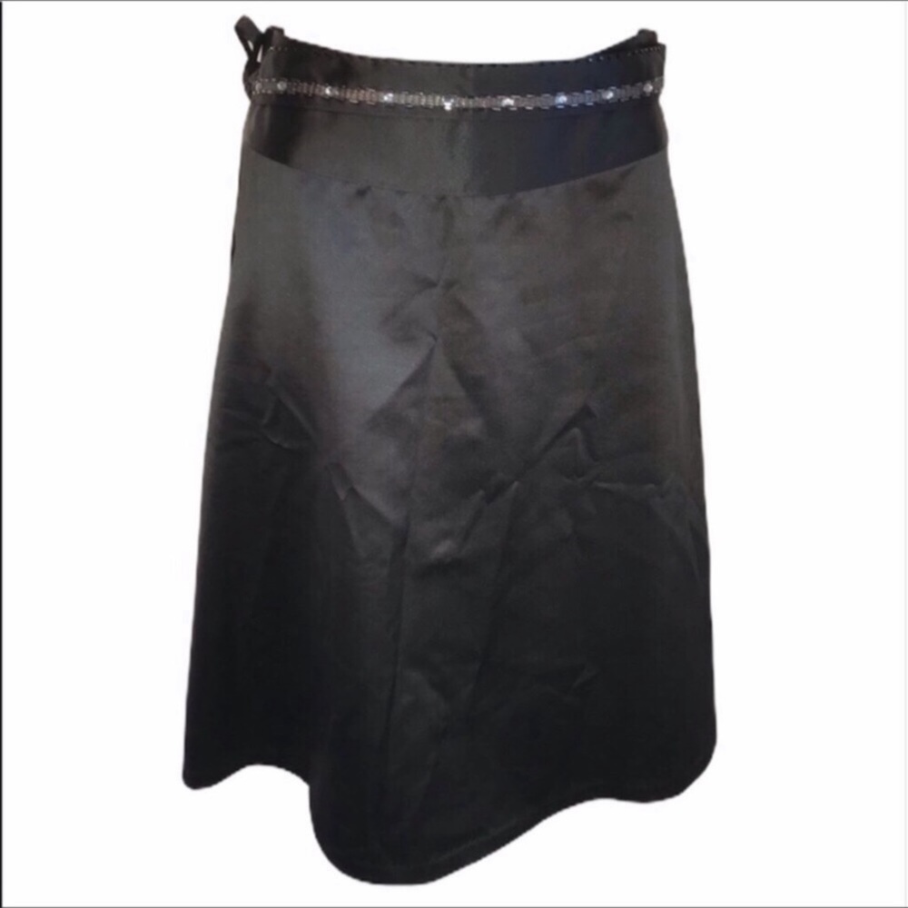 The Limited Satiny Black Skirt NWT